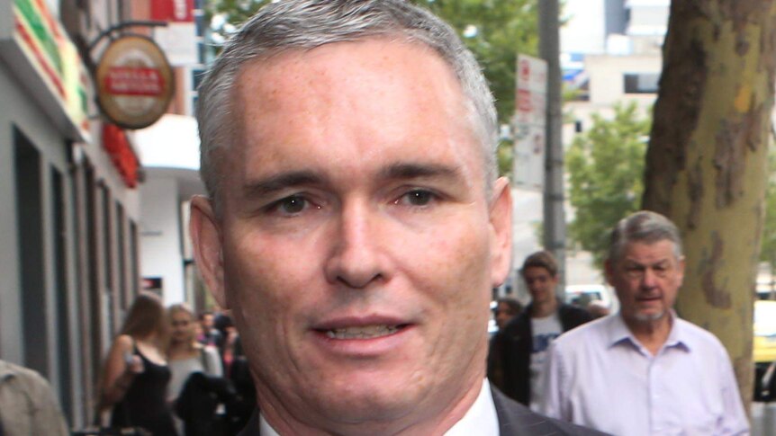 Craig Thomson arrives at court in Melbourne