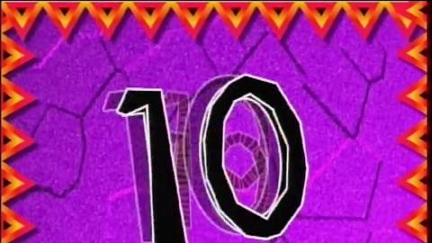 Number ten on colourful background