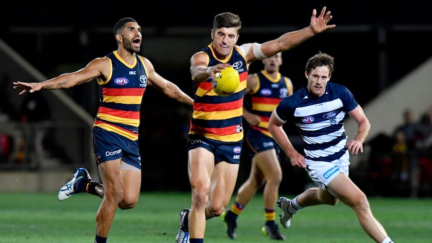 Patrick Wilson during the grand final match between the Adelaide Crows and Geelong Cats.