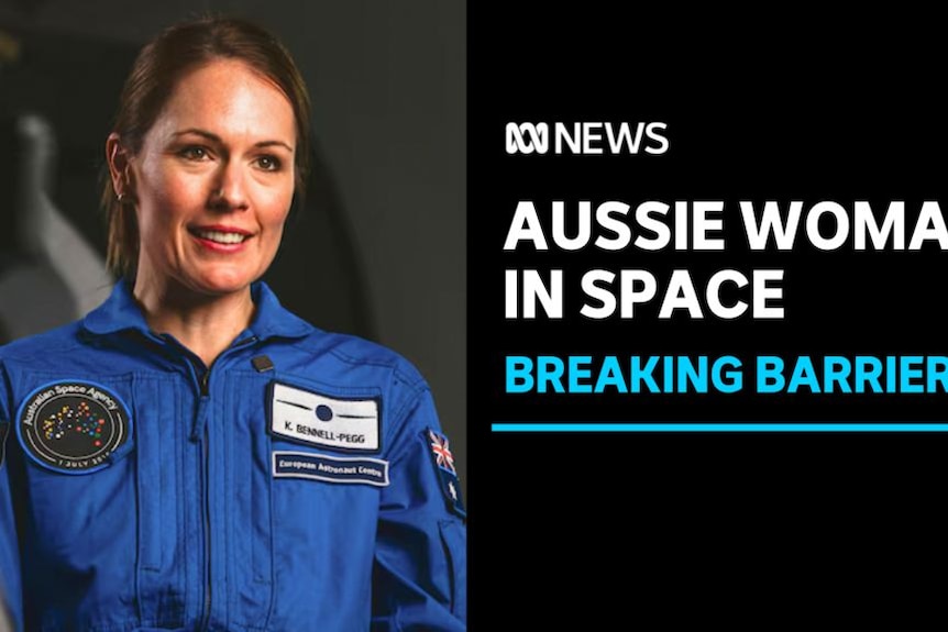 Aussie woman in space, Breaking Barriers: Astronaut Katherine Bennell-Pegg smiles in her space suit.