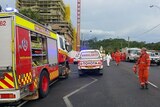Firefighters on the scene at Lismore Base Hospital