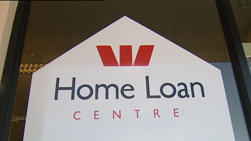 Home loan sign at Westpac