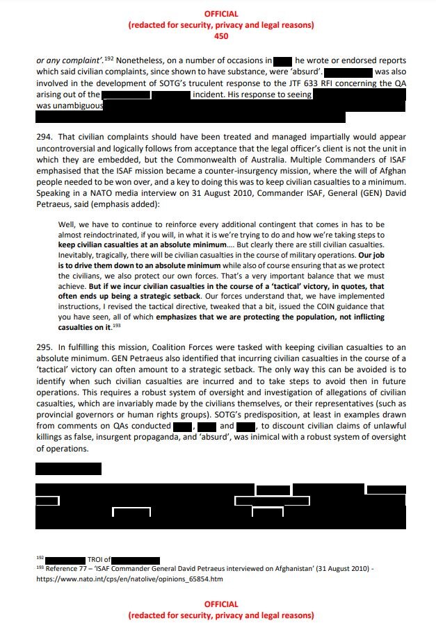 How well did ADF Legal Officers in Afghanistan perform their task? And the right to silence a focus in High Court decision