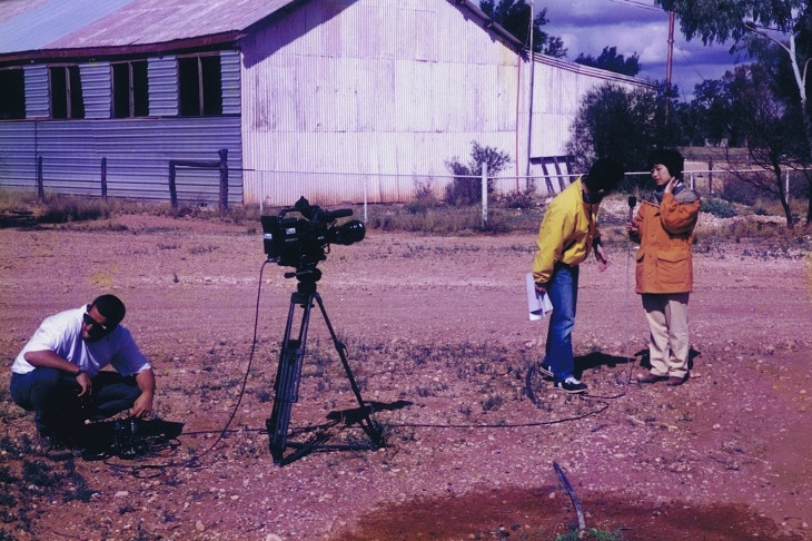 Japanese media at Banjawarn Station