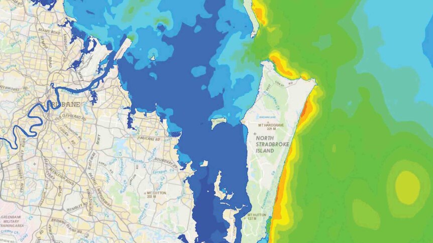 Map of Moreton Bay