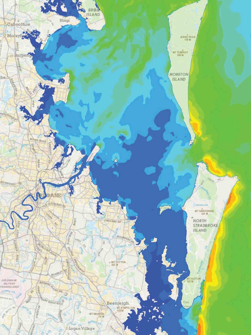 Map of Moreton Bay