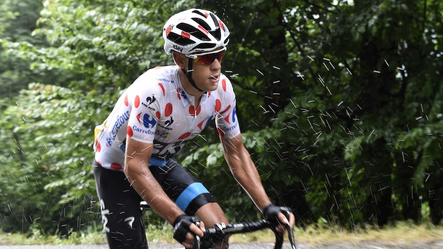 Richie Porte rides in Tour de France