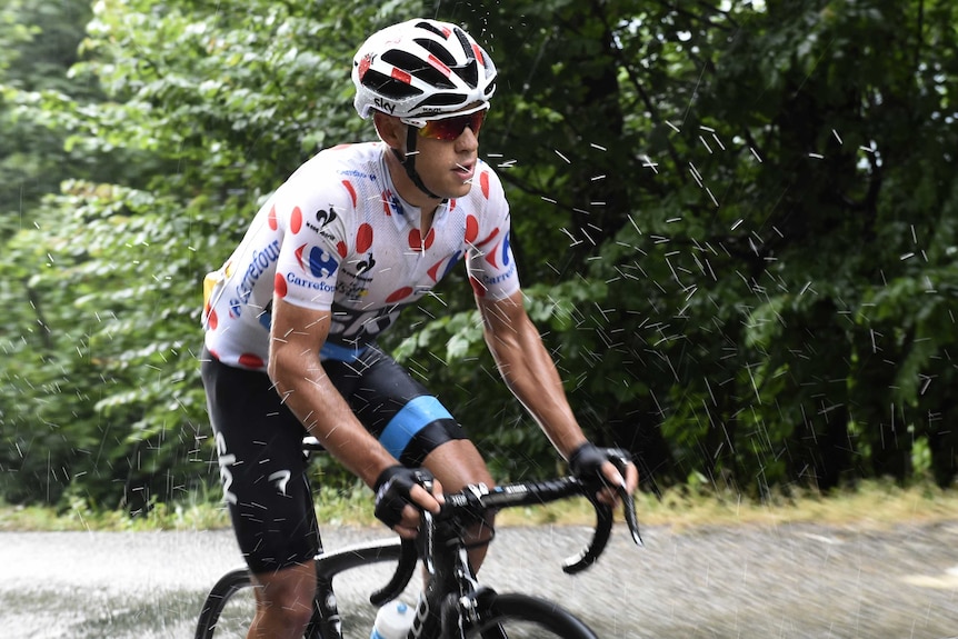 Richie Porte rides in Tour de France