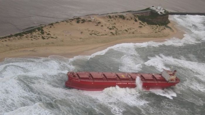 The MV Pasha Bulker stranded on Newcastle's Nobbys Beach and the destructive power of the deadly June 2007 storm.