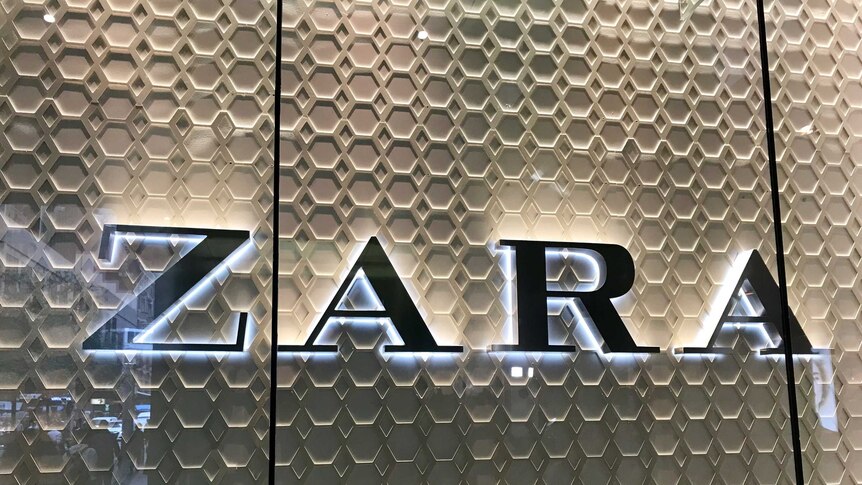 Zara store front in Sydney
