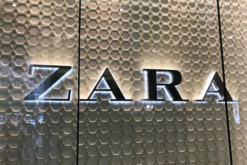Zara store front in Sydney
