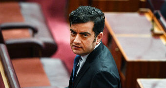 Labor senator Sam Dastyari in the Senate chamber.