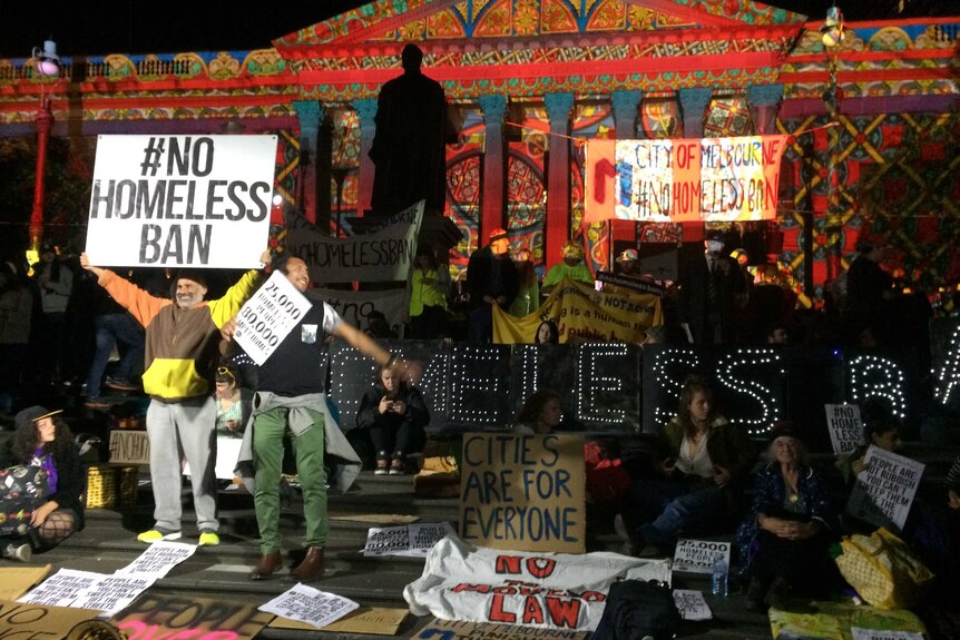 Melbourne Homeless Protest