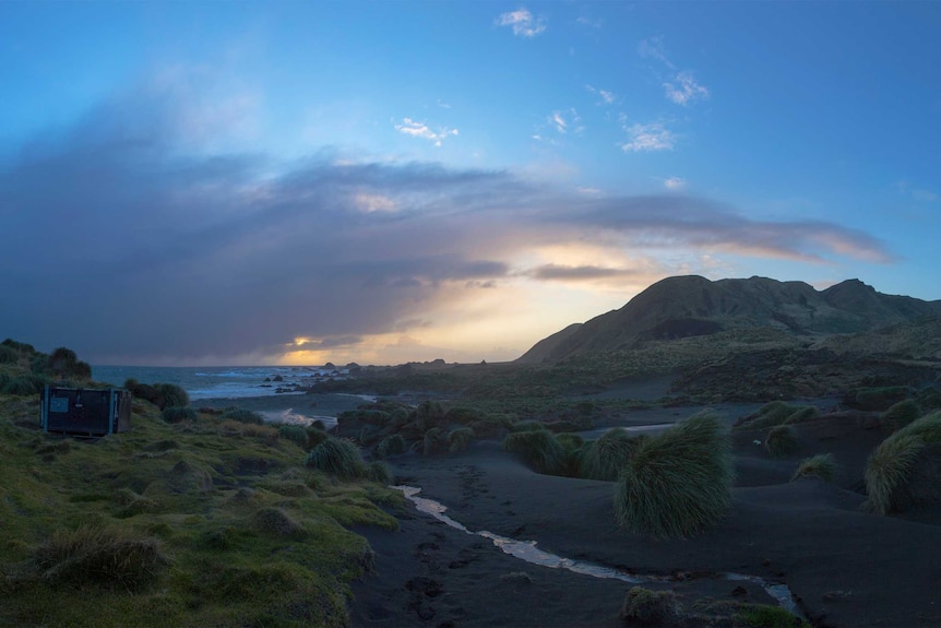 Dark clouds on Macquarie Island