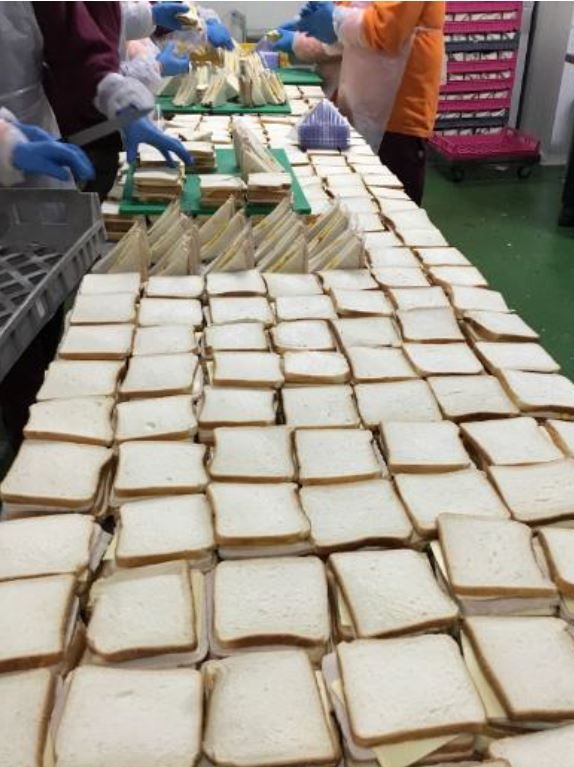 Sandwich line at Risdon Prison, Hobart.