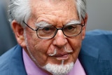 Rolf Harris arrives at Southwark Crown Court in London