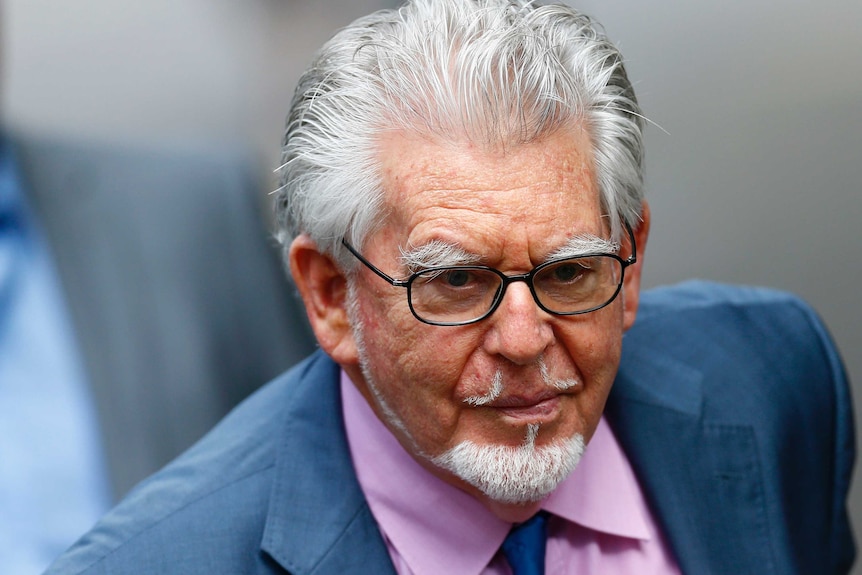 Rolf Harris arrives at Southwark Crown Court in London