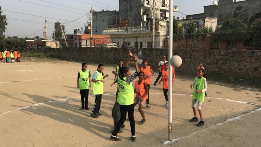 These girls come to play netball and learn life skills.