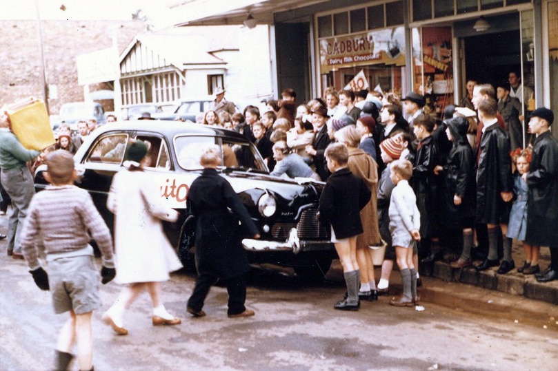 The first day of sales for the Weis company, in Toowoomba 1957.