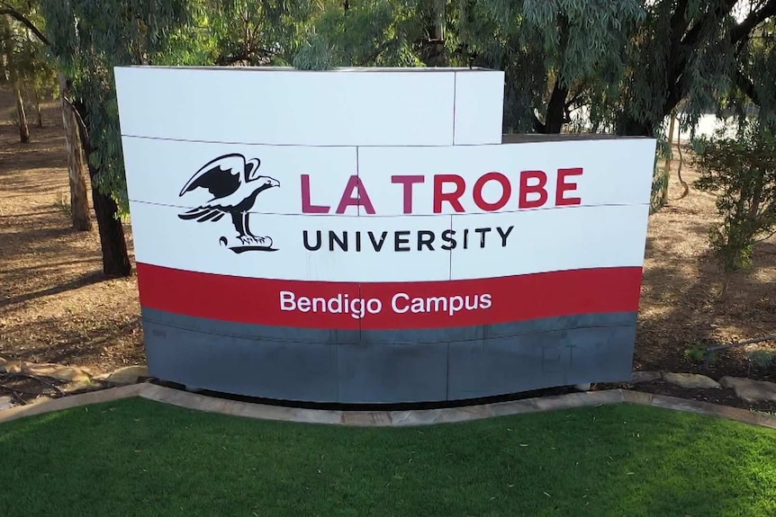 Signage for La Trobe University Bendigo campus