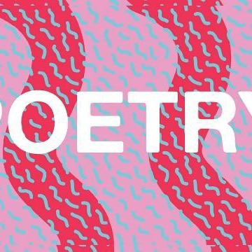 Patterned background with word "Poetry"