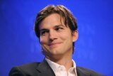 Ashton Kutcher smiling
