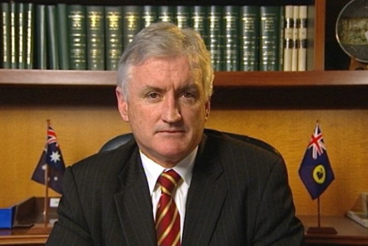 TV still of WA Premier Alan Carpenter