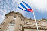 Cuban flag flies in Washington