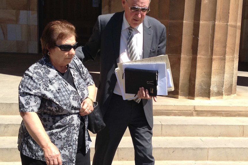 Lucia Colella arrives at a previous court hearing.