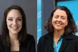A composite image of Sally Rugg and Monique Ryan