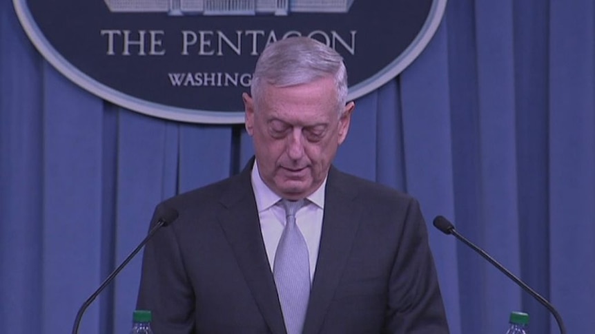 US Defence Secretary confirms strikes on Syria