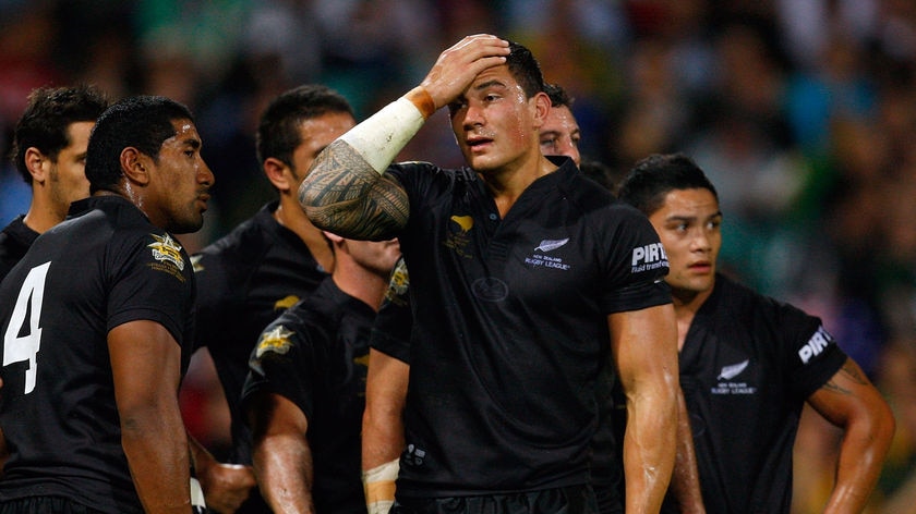 Chasing a dream: Sonny Bill Williams (pictured here playing with the Kiwis rugby league team).