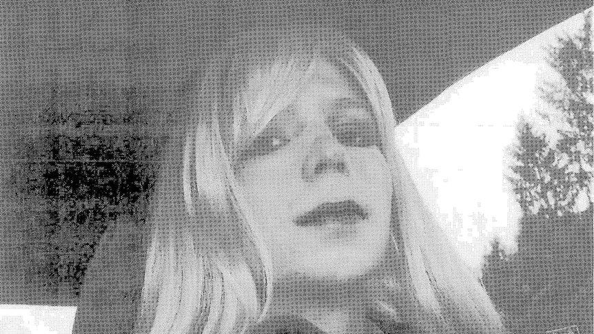 Bradley Manning dressed as a woman