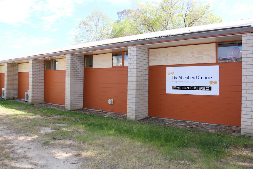 Nearly 20 windows were smashed at the Shepherd Centre, which provides services for deaf children.