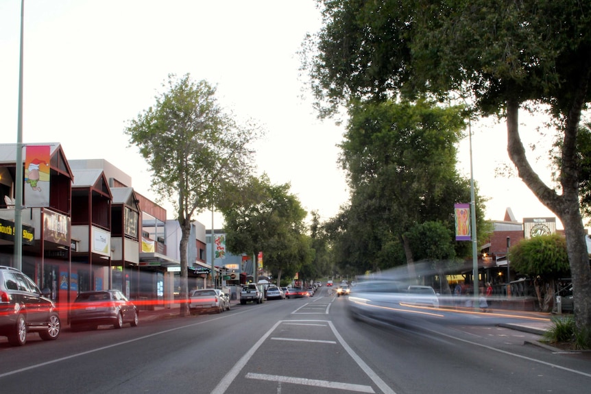 Main street and CBD of Margaret River.