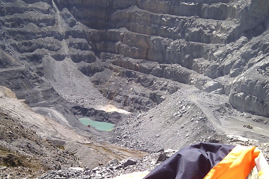 The North Pit at Savage River mine, Savage River Tasmania