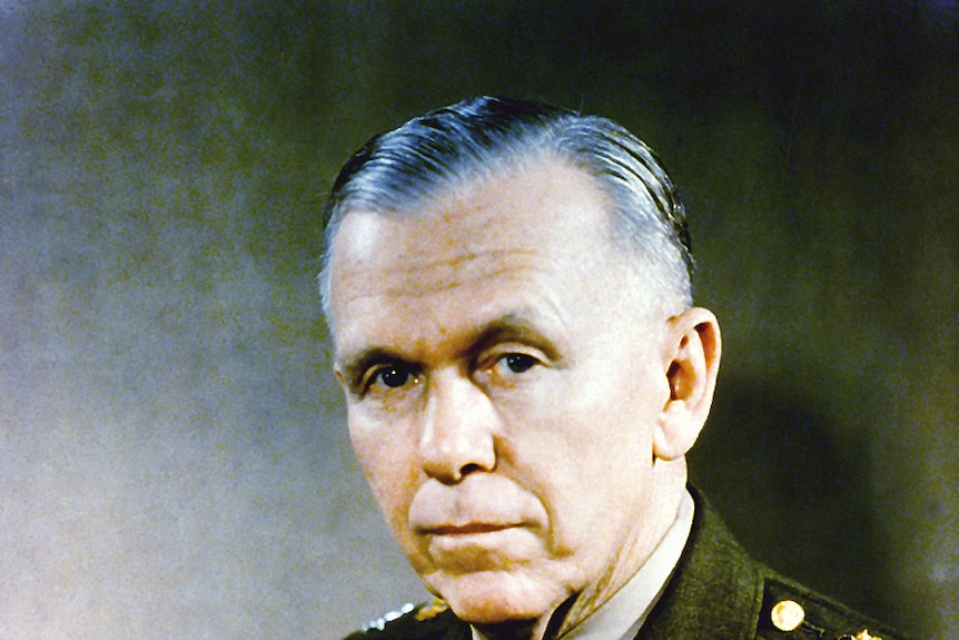 World War II general (and later US secretary of state) George C Marshall.