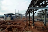 Machinery at Lynas rare earths processing plant in Malaysia