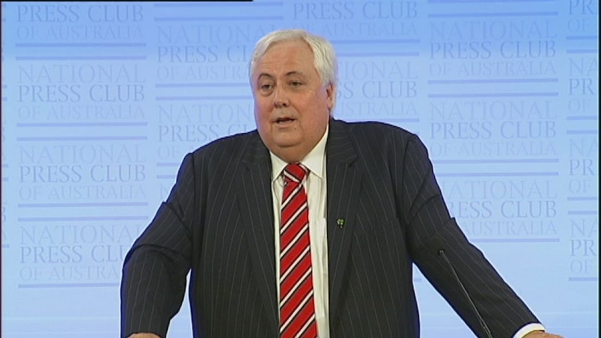 Clive Palmer at the National Press Club