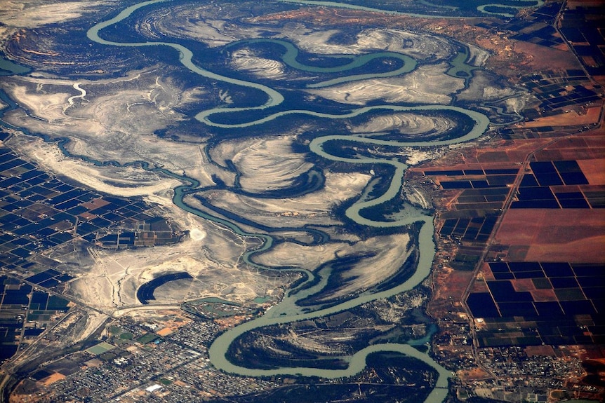 Murray River above Renmark in South Australia