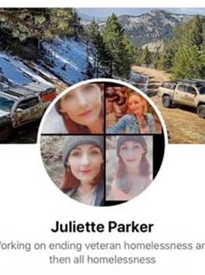 A Facebook profile with Juliette Parker on it