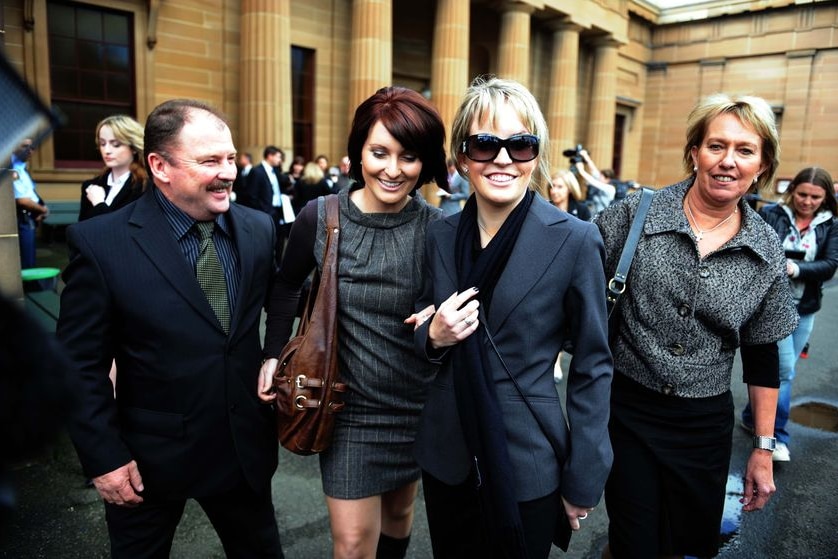 Lauren Huxley leaves the Supreme Court in Darlinghurst