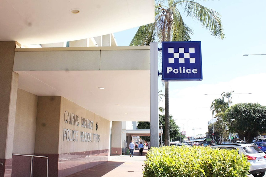 Front of Cairns police station in far north Queensland in July 2017.