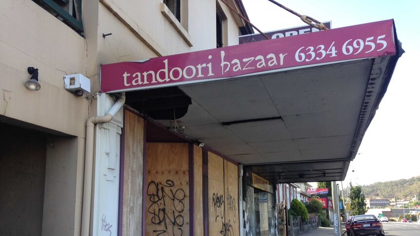 Verandah of former Tandoori  Bazaar restaurant.