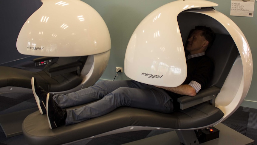 The sleeping pods at the Edith Cowan University library in Joondalup. 28 August 2014.