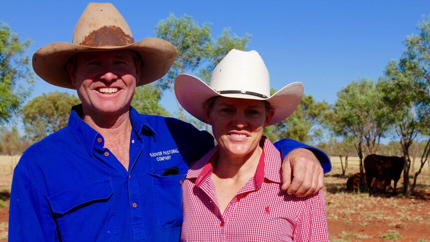 Stewart and Anna Weir on Ammaroo cattle station