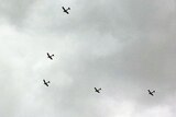 Aerial tribute to mark Anzac Day