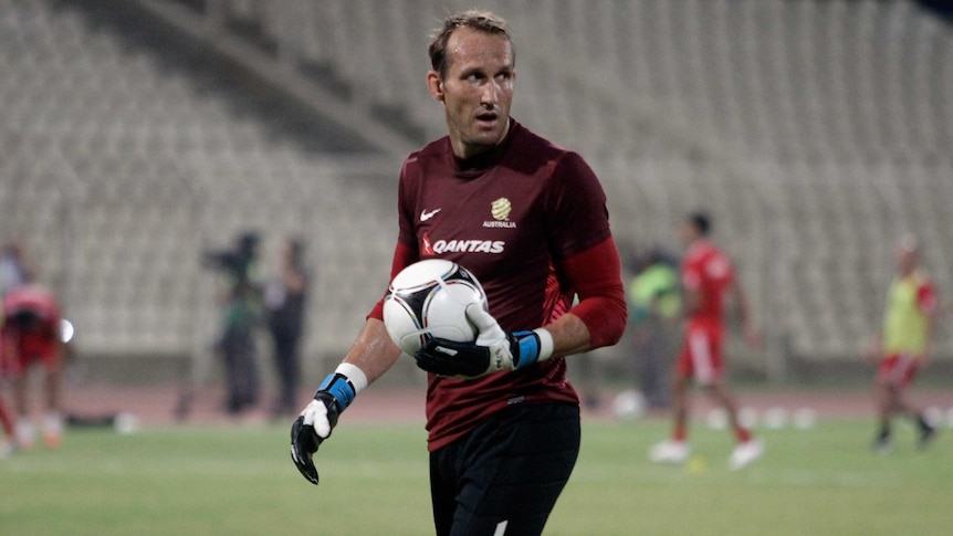 Avoiding disaster ... Socceroos 'keeper Mark Schwarzer is looking for three points against Oman.