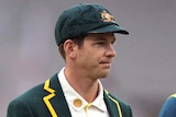 Australia captain Tim Paine walks off after the toss before the third Ashes Test at Headingley.