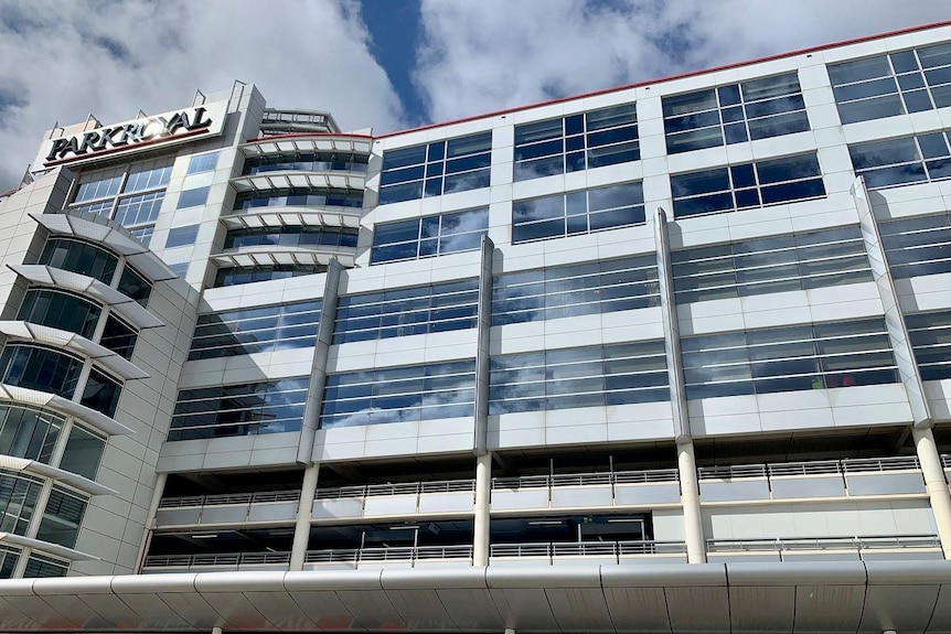 An exterior view of the Park Royal Melbourne Airport hotel.